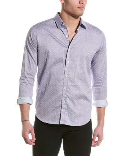 Robert Graham Colton Tailored Fit Woven Shirt In Purple