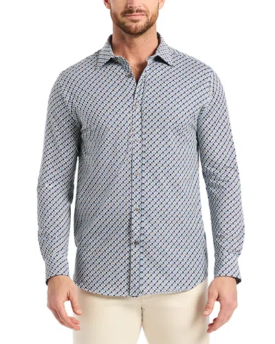 Robert Graham Cooper Geo Stretch Cotton Button-up Shirt In Multi