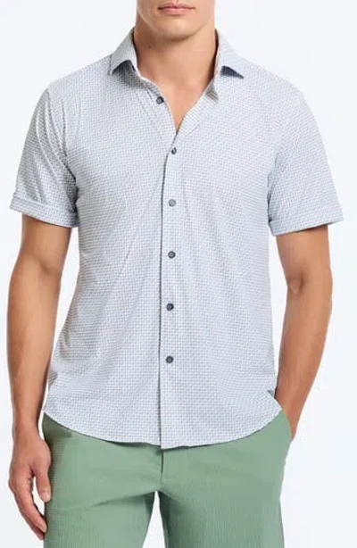 ROBERT GRAHAM ROBERT GRAHAM COPACABANA CLASSIC FIT GINGHAM SHORT SLEEVE KNIT BUTTON-UP SHIRT