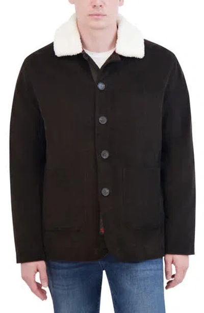 Robert Graham Corduroy Quilt Lined Barn Jacket In Brown