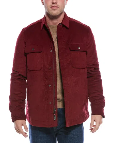 Robert Graham Corduroy Shirt Jacket In Red