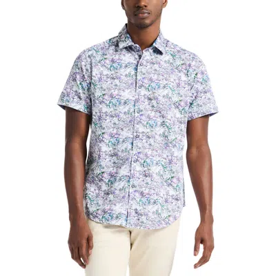 Robert Graham Crawford Short Sleeve Cotton Button-up Shirt In Multi