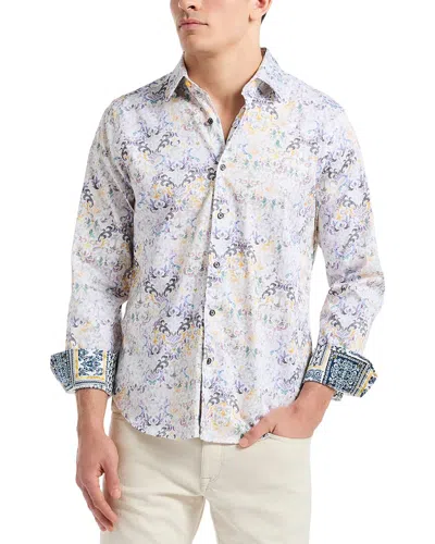 Robert Graham Croatia Woven Shirt In Neutral