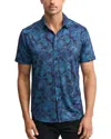 Robert Graham Cusco Performance Stretch Paisley Classic Fit Button Down Shirt In Navy