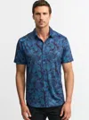 Robert Graham Cusco Performance Stretch Paisley Classic Fit Button Down Shirt In Navy