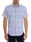 Robert Graham Cyprus Printed Short Sleeve Seersucker Button Front Shirt