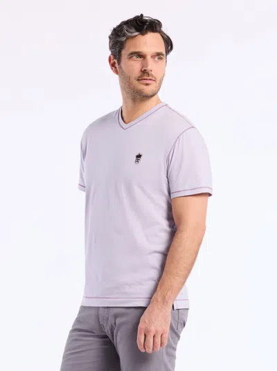 Robert Graham Damien Short Sleeve T-shirt In Purple