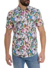 Robert Graham Daponte Short Sleeve Button Up Shirt In Multi