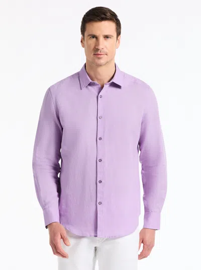 Robert Graham Davis Long Sleeve Button Down Shirt In Purple