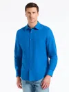 Robert Graham Davis Long Sleeve Button Down Shirt In Blue