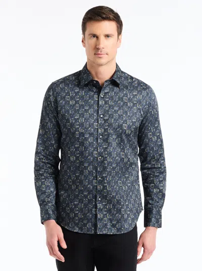 Robert Graham Deckard Long Sleeve Button Down Shirt In Gray