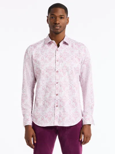 Robert Graham Delancey Long Sleeve Button Down Shirt In Pink