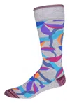 Robert Graham Delancey Socks In Gray
