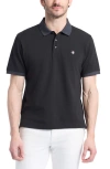 Robert Graham Devil Short Sleeve Polo In Black