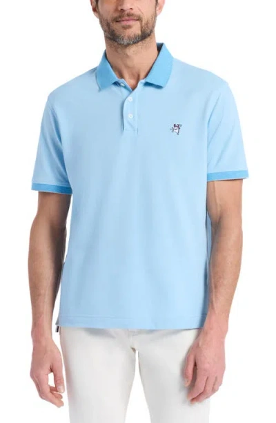 Robert Graham Devil Cotton Polo In Blue