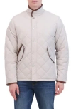 Robert Graham Diamond Quilted Travel Jacket In Stone
