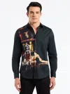 Robert Graham Distilled Spirit Long Sleeve Button Down Shirt In Black