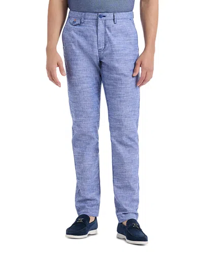 Robert Graham Dixton Heathered Woven Pants In Blue