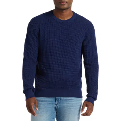 Robert Graham Dobbs Waffle Knit Sweater In Blue