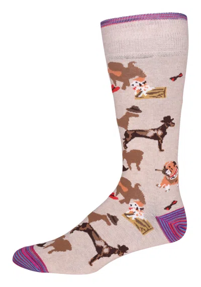 Robert Graham Dog Show Socks In Brown