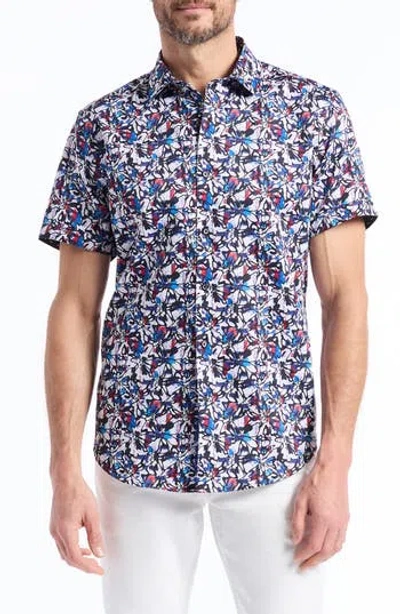 Robert Graham Dolwen Short Sleeve Cotton Button-up Shirt In Multi