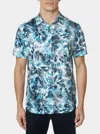 Robert Graham Tie Dye Abstract Print Button-up Shirt In Teal