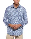 Robert Graham Dorval Classic Fit Woven Shirt In Blue