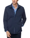 Robert Graham Downey Long Sleeve Knit Jacket In Navy