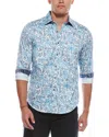 Robert Graham Downing Classic Fit Woven Shirt In Blue