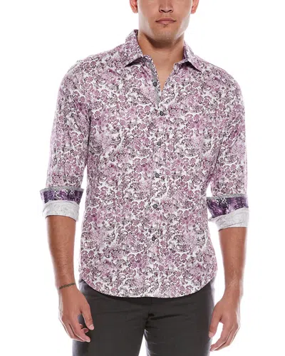 Robert Graham Downing Classic Fit Woven Shirt In Purple