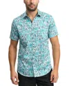 Robert Graham Downing Short Sleeve Shirt In Evergreen