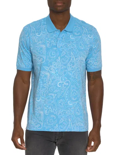 Robert Graham Dozer Polo In Light Blue