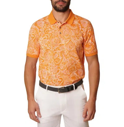 Robert Graham Dozer Polo In Orange