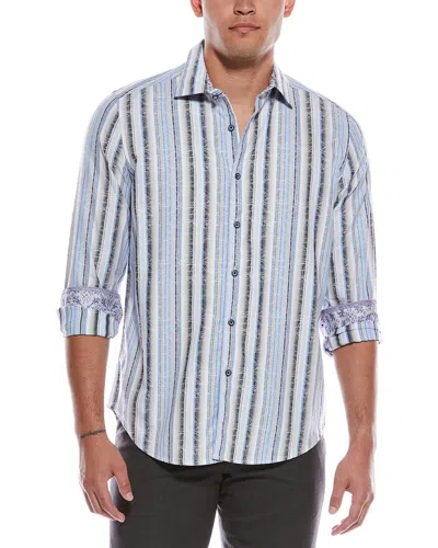 Robert Graham Drakeswood Classic Fit Woven Shirt In Blue