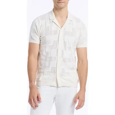 Robert Graham Drayford Short Sleeve Sweater In White