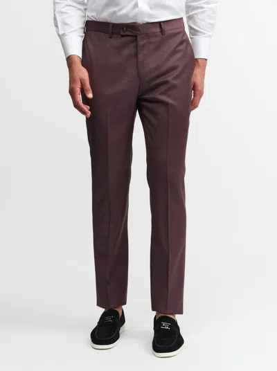 Robert Graham Dress Pant In Burgundy