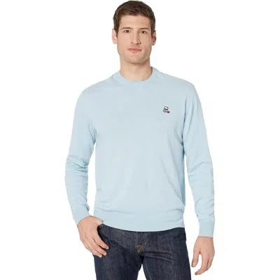 Robert Graham Drifters Sweater Men's Light Blue Classic Fit Crew Neck Red495