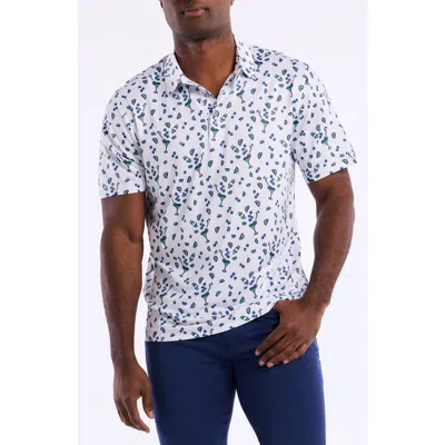 Robert Graham Drink Up Knit Polo In White