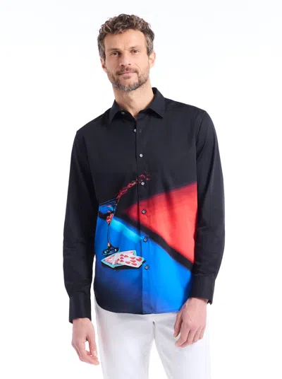 Robert Graham Drop And Roll Long Sleeve Button Down Shirt In Multi