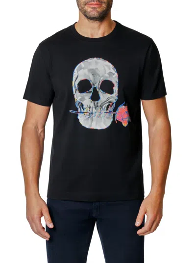 Robert Graham Duarte Short Sleeve T-shirt In Black
