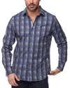 Robert Graham Dunkirk Classic Fit Stretch Button-up Shirt In Blue