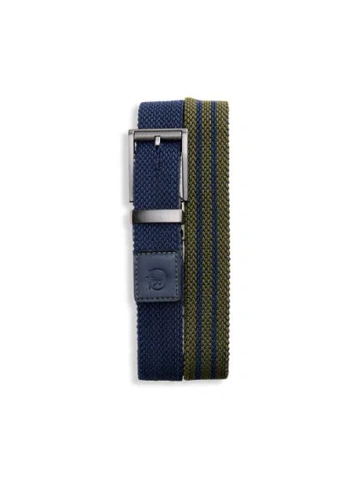 Robert Graham Dxl Big & Tall  Elas Reversible Belt In Blue