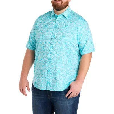 Robert Graham Dxl Big & Tall  Highland Tonal Sport In Green
