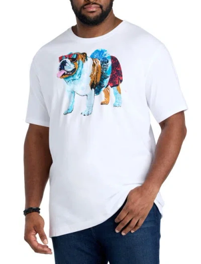 Robert Graham Dxl Big & Tall  Pool Day Graphic Tee In White