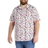 Robert Graham Dxl Big & Tall  Tangier Paisley Print Sport Shirt In Red