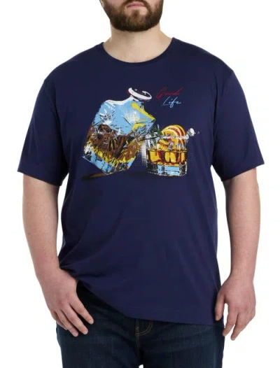 Dressing Gownrt Graham Dxl Dressing Gownrt Graham Good Life Whiskey Graphic Tee In Navy