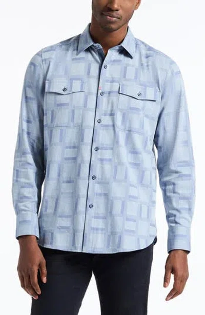 Robert Graham Eaton Long Sleeve Button-up Shirt In Blue