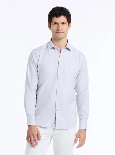 Robert Graham Edison Long Sleeve Button Down Shirt In Sand