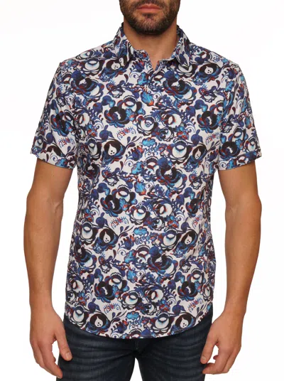 Robert Graham Edmund Short Sleeve Button Down Shirt In Multi