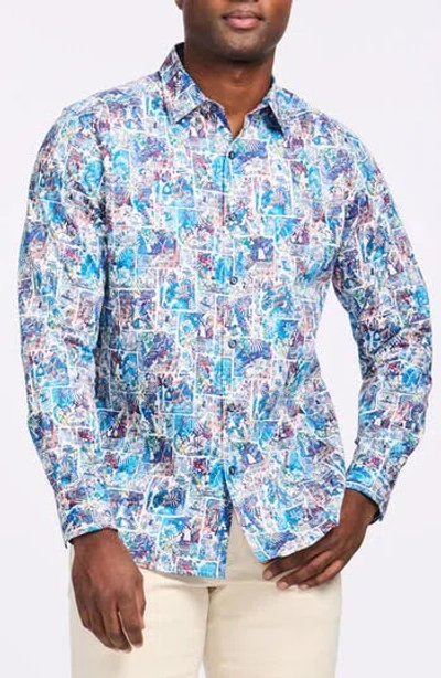ROBERT GRAHAM ROBERT GRAHAM ELBERT COTTON BUTTON-UP SHIRT